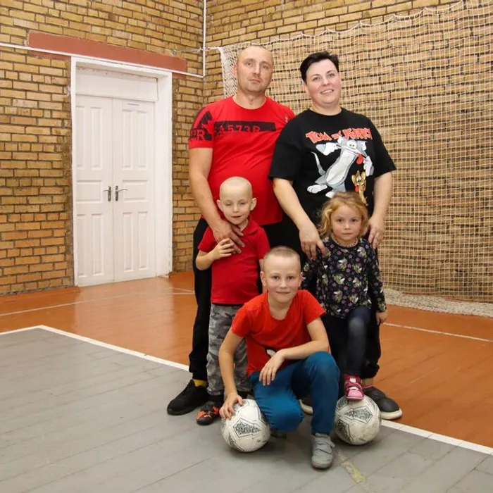 тренировка по футболу ко Дню отца